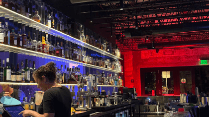 bar with bartender bar with bartender